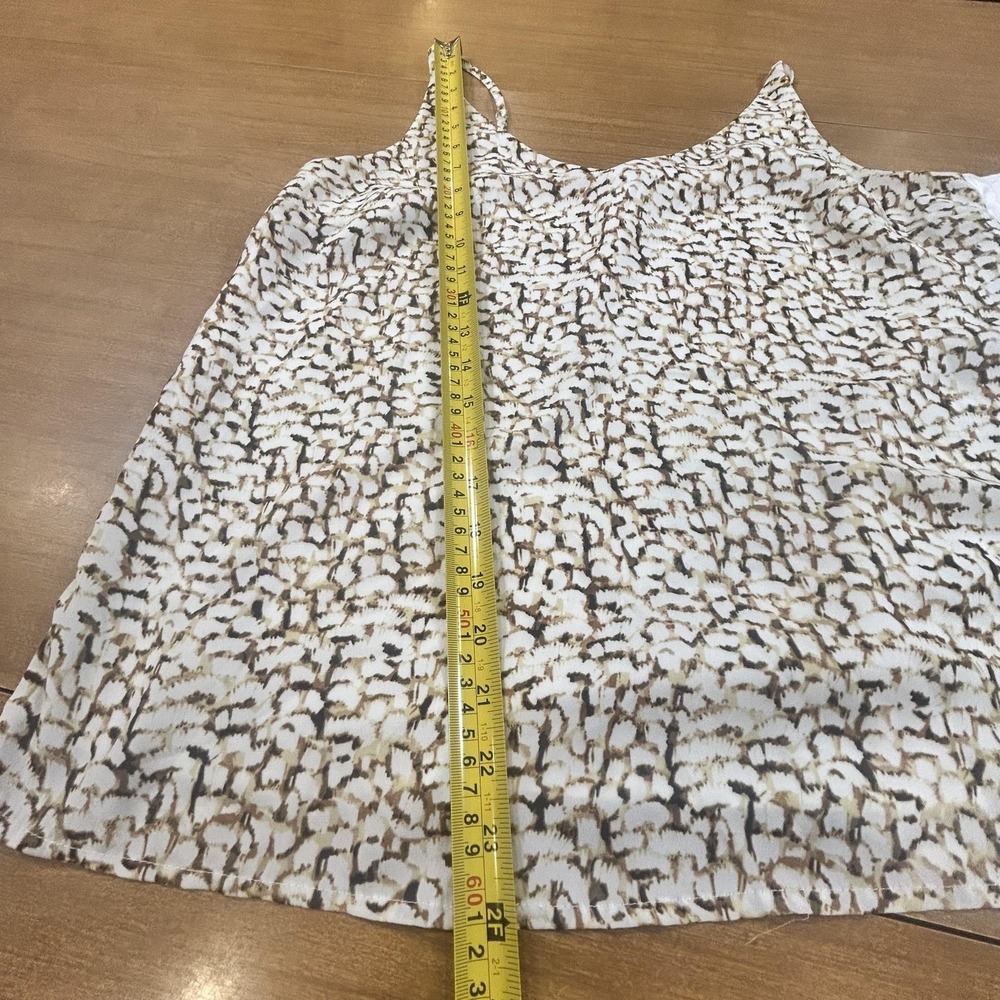 Set 2 Banana Republic Tank Top Womens Medium Multicolor White Animal Print Cami - Picture 5 of 11